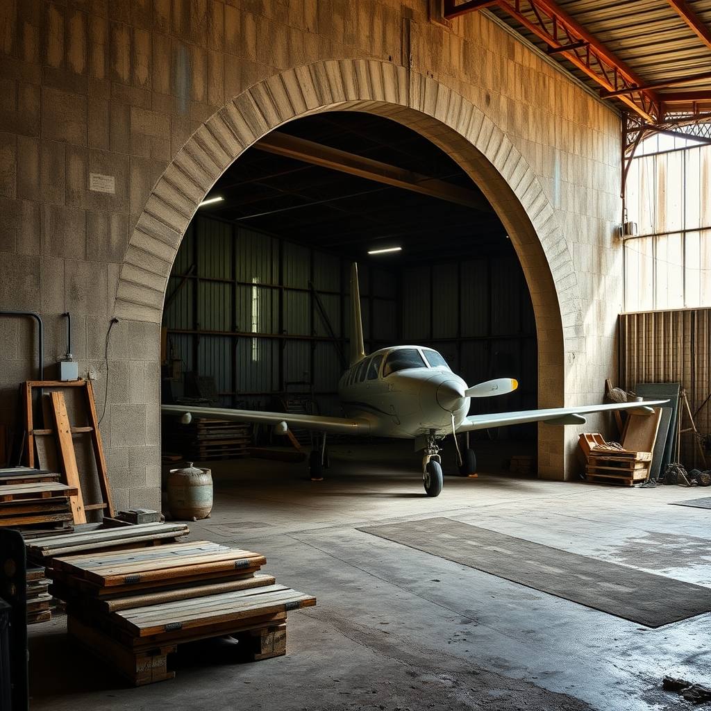 Hangar et entrepôt (illustration)